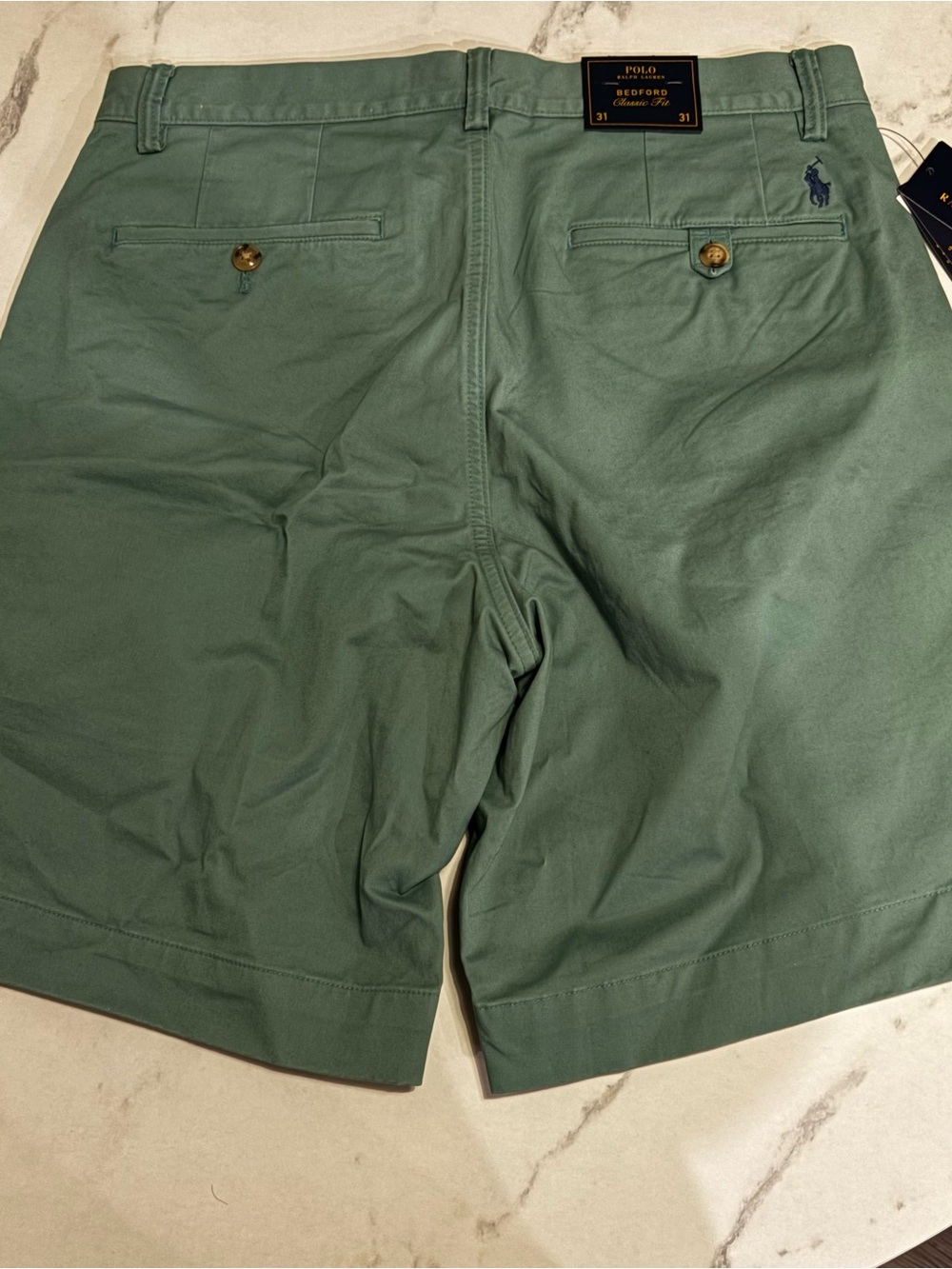 Polo by Ralph Lauren Bedford Classic Fit Shorts in Sage Green